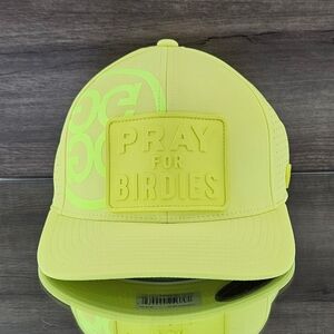 G/FORE Hat Cap Solar Yellow Pray for Birdies Perforated Featherweight Tech Hat